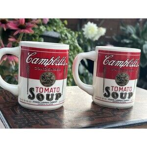 1968 Vintage 1st Edition Campbell’s Tomato Soup Mugs USA Joseph Campbell Company